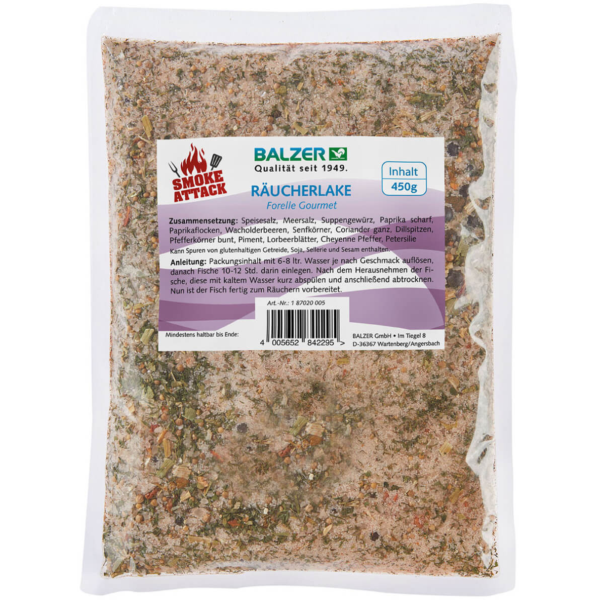 Kořenicí směs BALZER Pstruh Gourmet k uzení