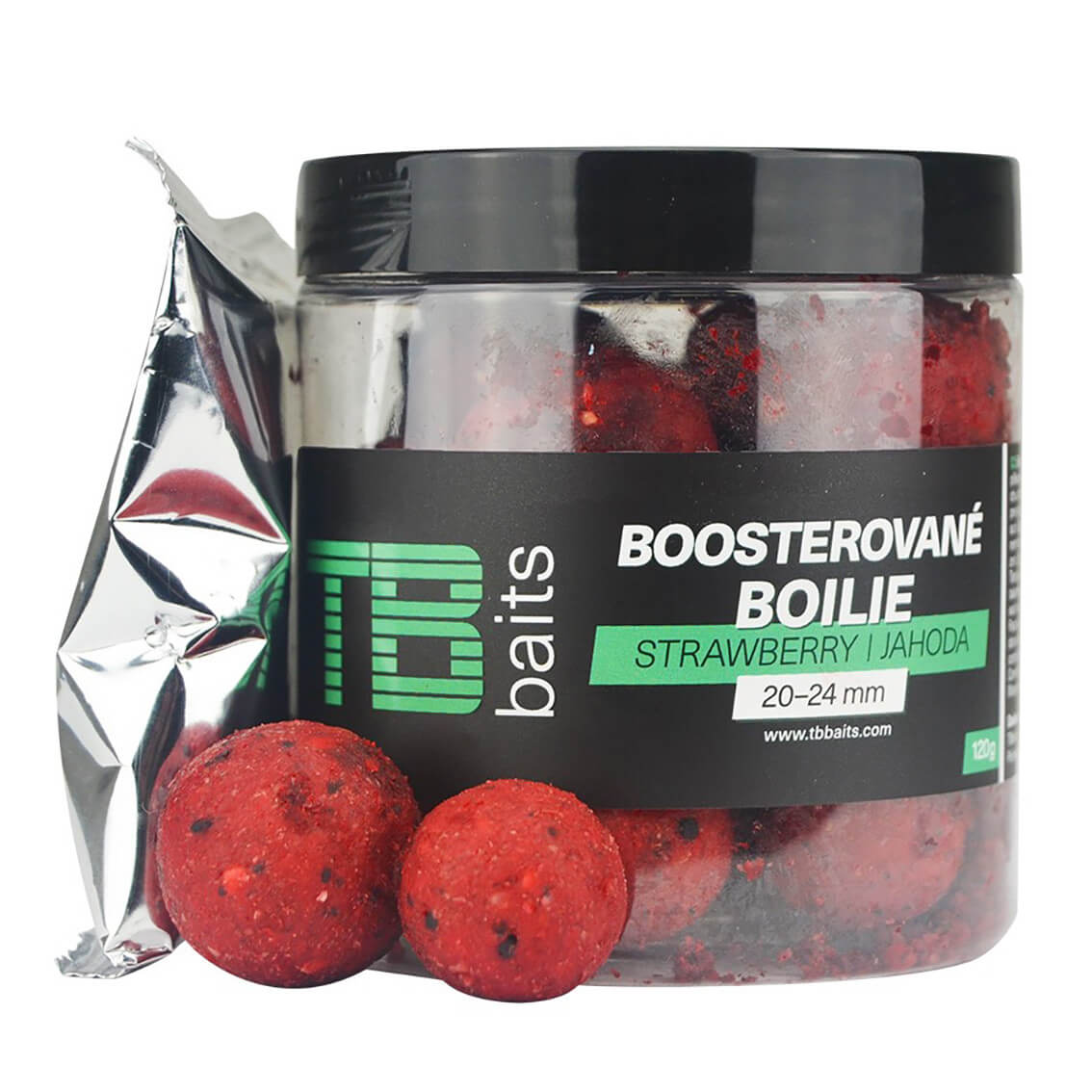Dipované TB Baits Boosted Strawberry, 120 g
