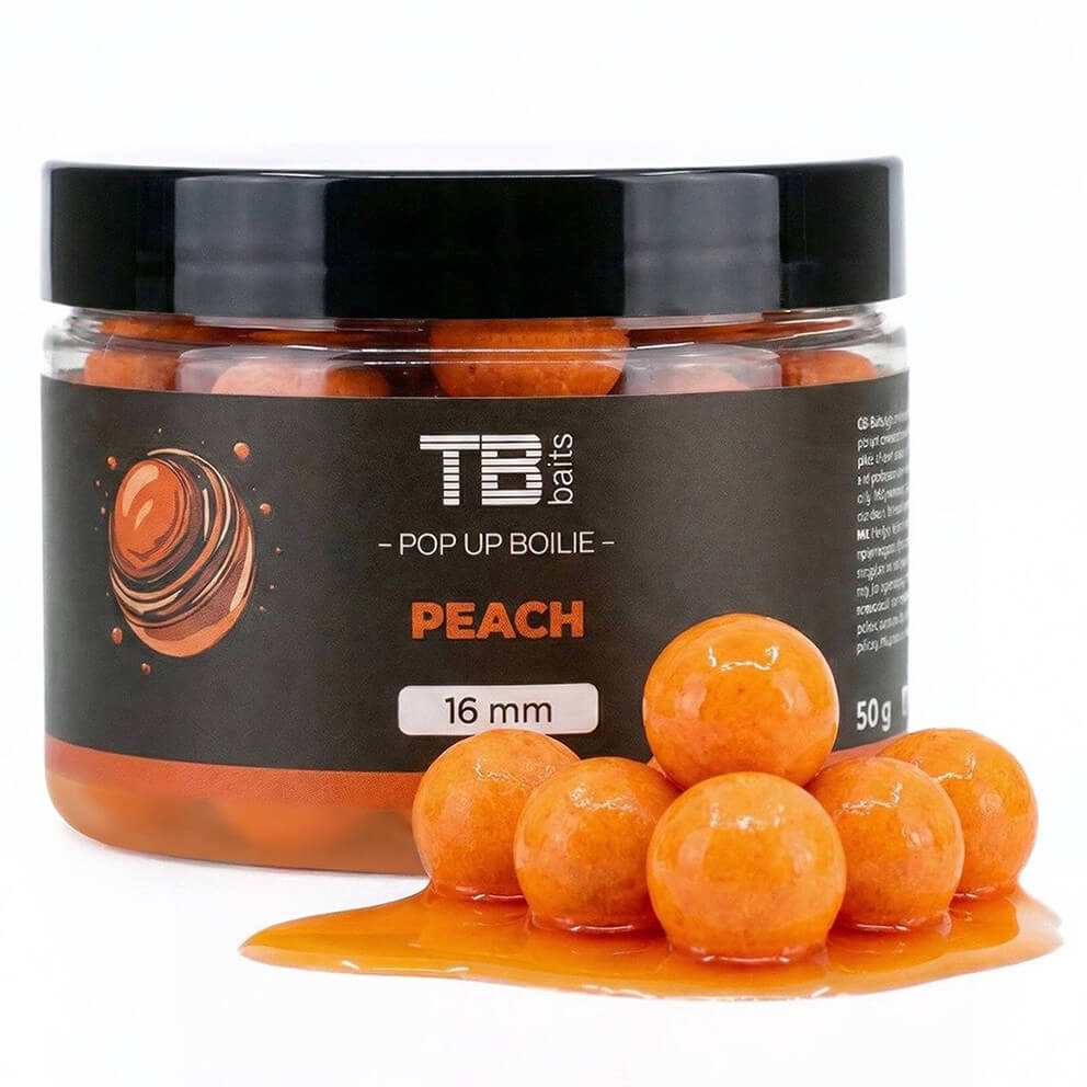 TB Baits Pop Up Peach + NHDC, 50 g průměr 16 mm