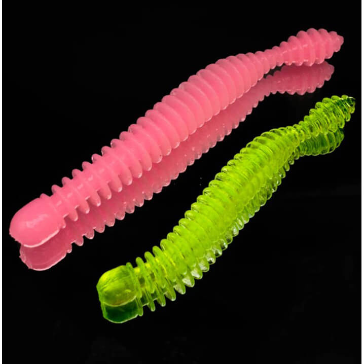 Nástraha HARMONY BAITS Super Worm, Cheese, 70 mm, 7 ks 027 Black