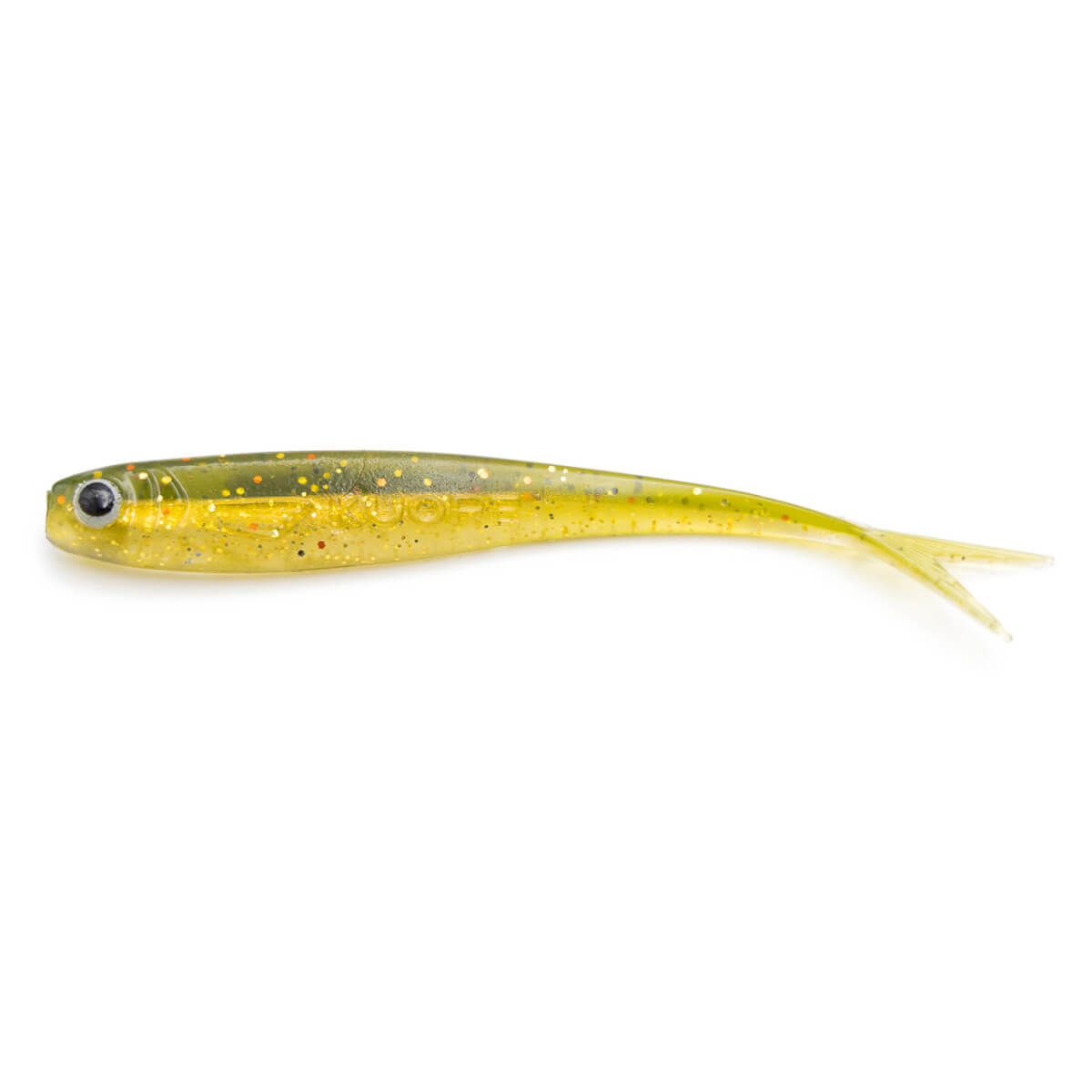 Smáčik KUORE Feather, Ghost Gold délka 9 cm, hmotnost 2,7 g, balení 4 ks