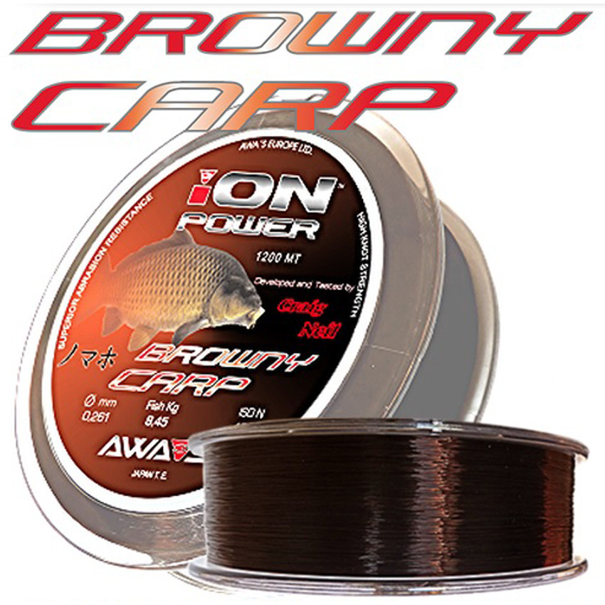 AWA ́S Ion Power Browny Carp průměr 0,286mm/ 10,20kg
