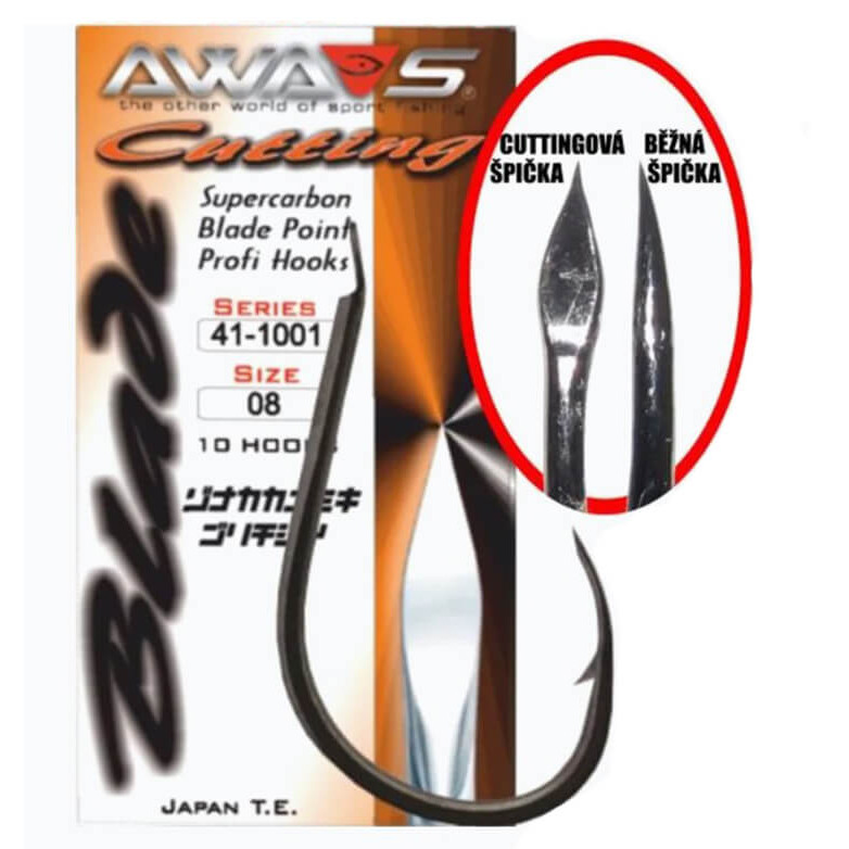 Háčky AWA ́S Cutting Blade 1001 Black Nickel