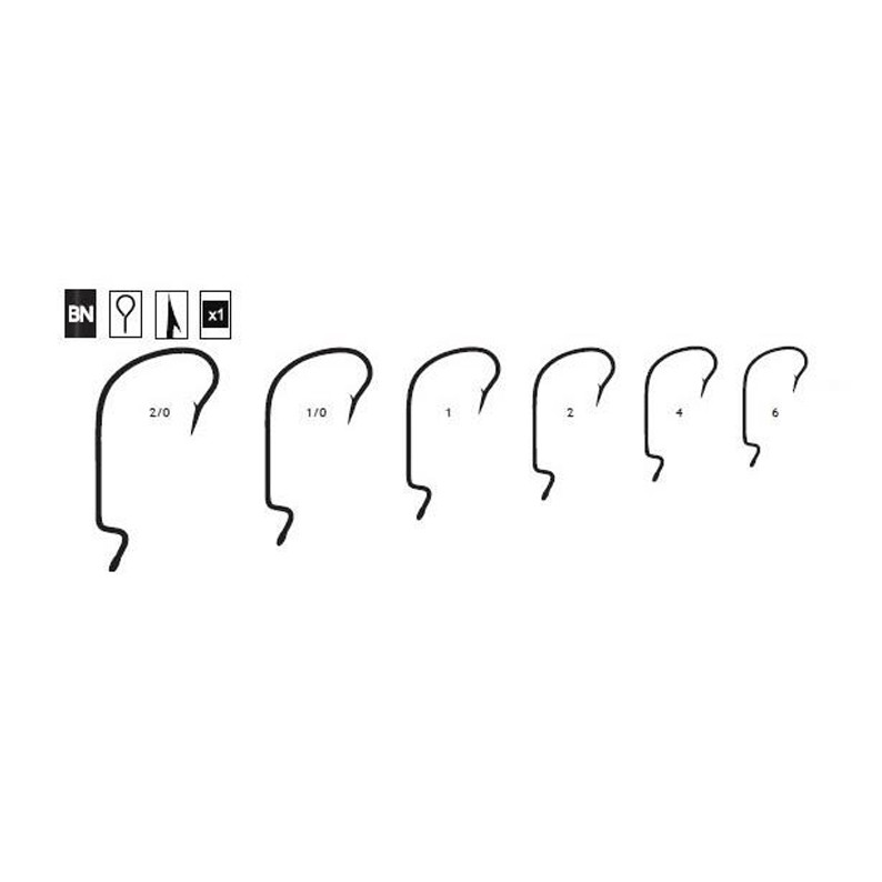 ROBINSON Titanium Offset Worm vel. 2/0
