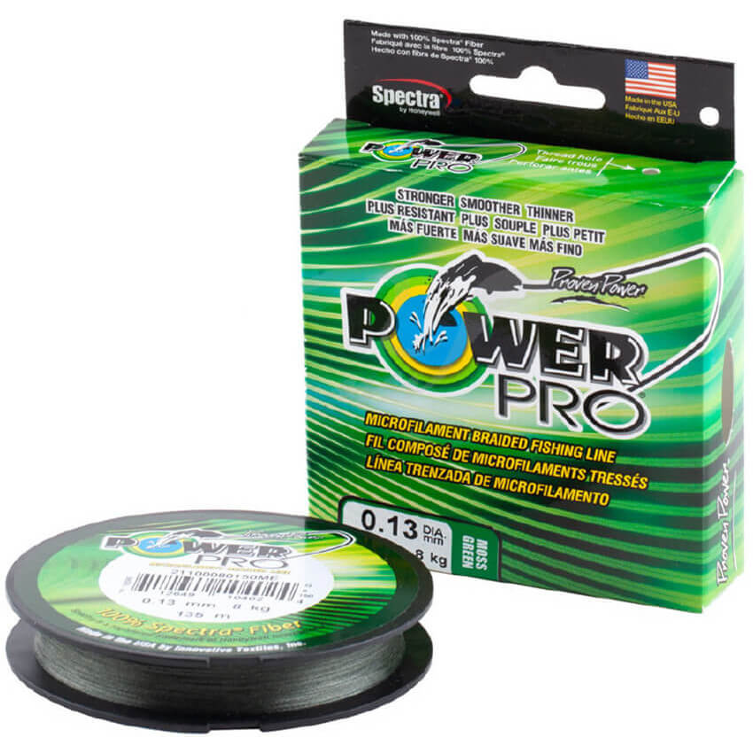 Šňůra Power Pro Green průměr 0,15mm, nosnost 9kg, balení 135m