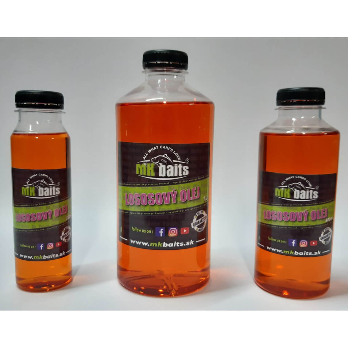 Lososový olej MK BAITS balení 500 ml