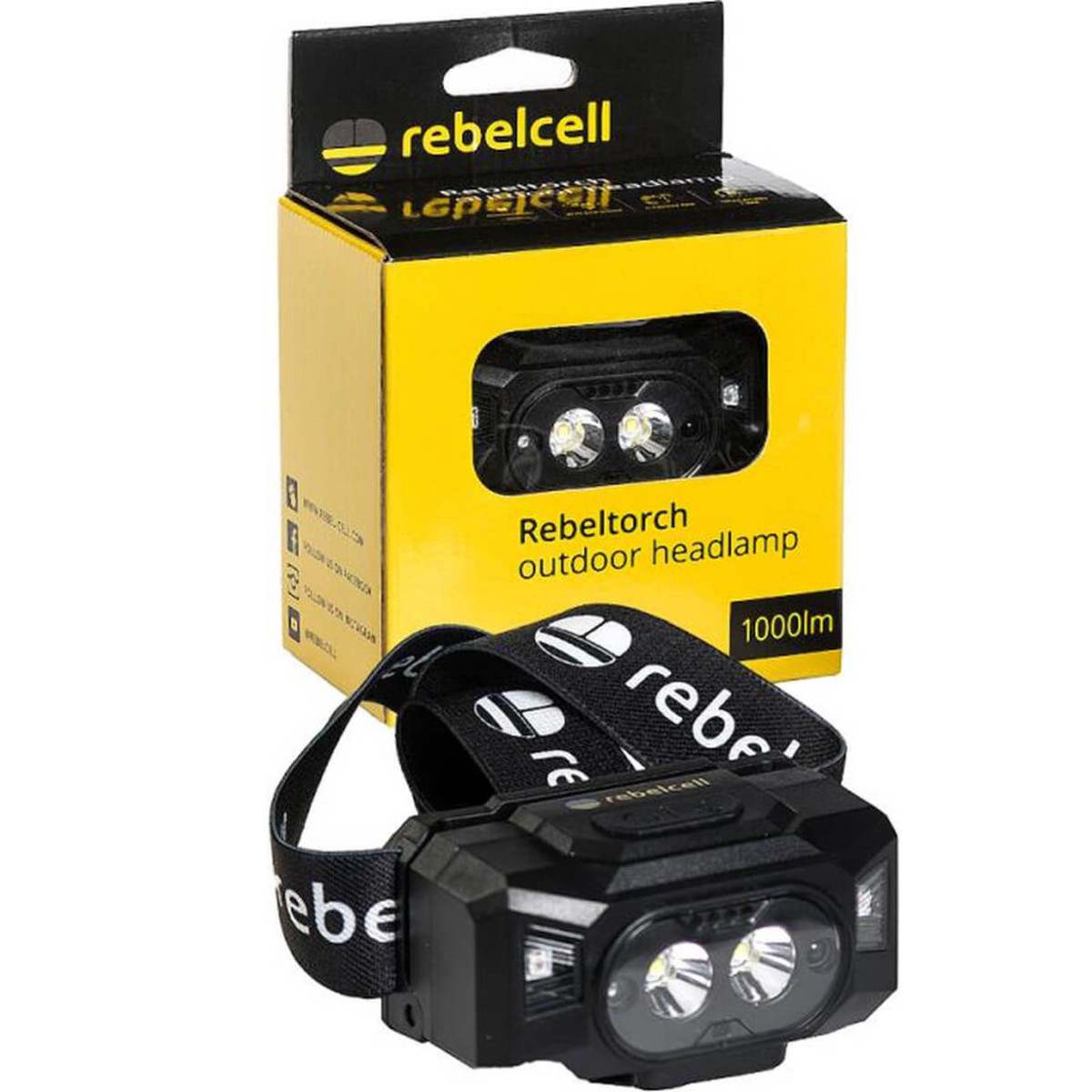Nabíjecí čelovka REBELCELL Rebeltorch Outdoor Headlamp 1000 lm