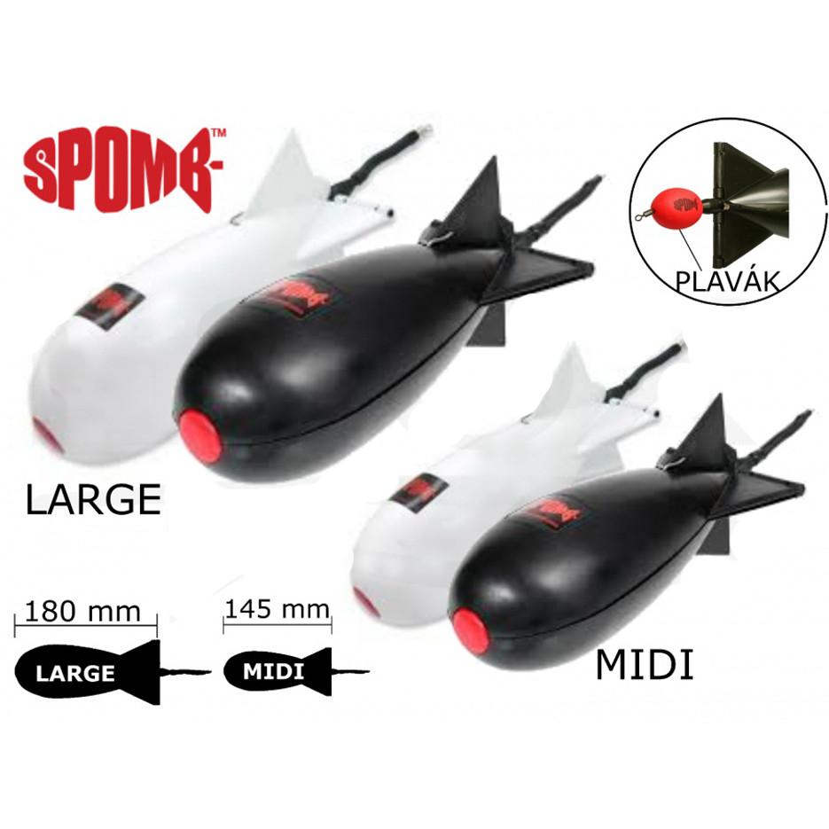 Krmná raketa MIDI Spomb barva bíla