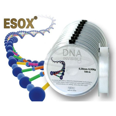 ESOX DNA Invisible průměr 0,10mm, nosnost 1,40kg