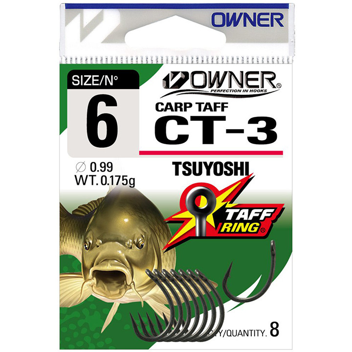 Háčky OWNER CT3 Tsuyoshi vel. 2, balení 6 ks