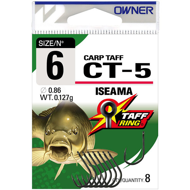 Háčky OWNER CT5 Iseama vel. 6, balení 8 ks