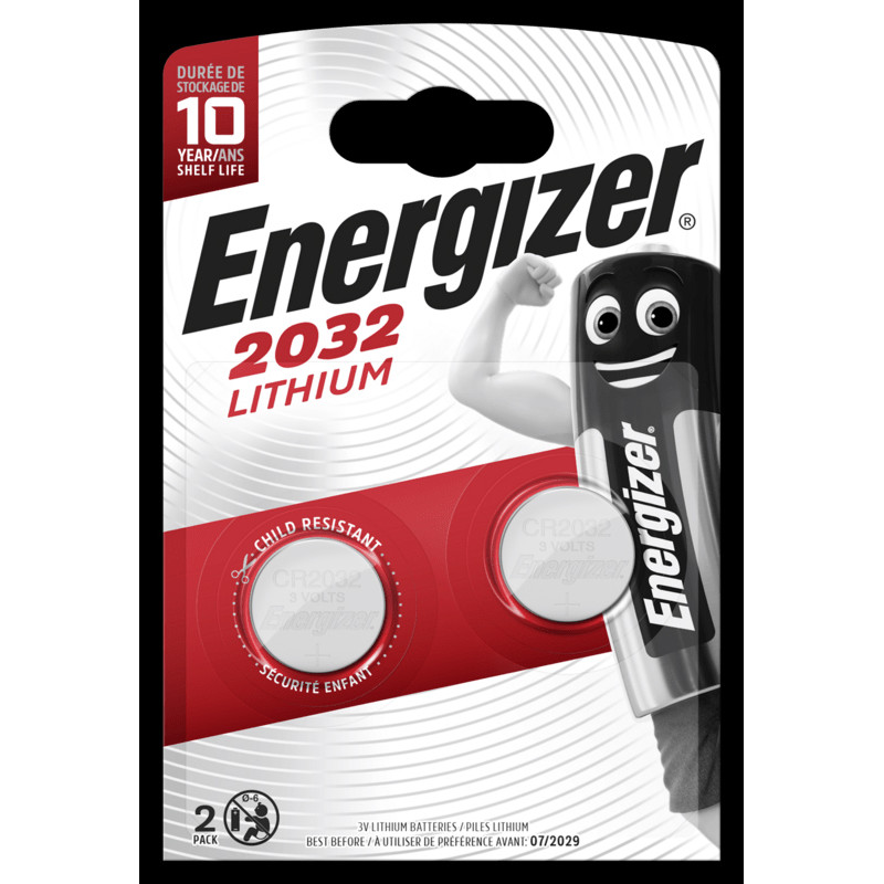Baterie ENERGIZER CR 2032, 2 ks