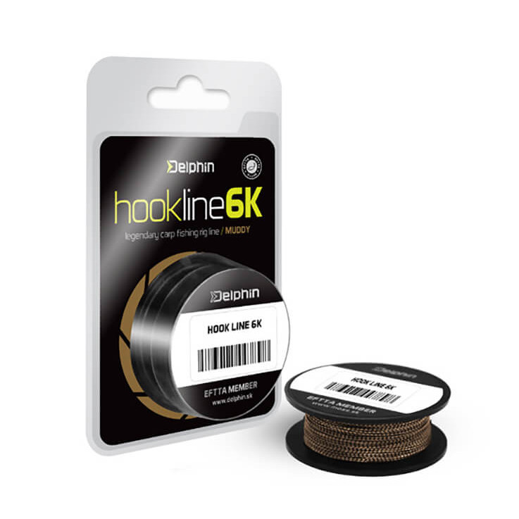 Šňůra DELPHIN Hookline 6K Muddy nosnost 15lb