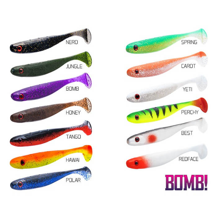 Nástraha BOMB Rippa délka 10cm, barva Redface