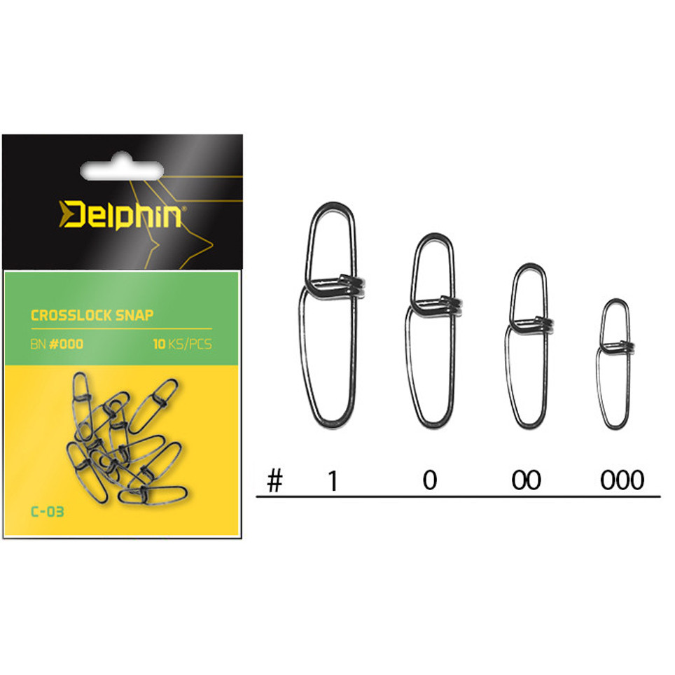 Karabinka DELPHIN Crosslock Snap C-03 vel. 00