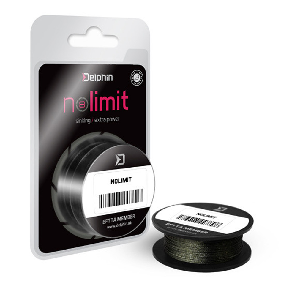 Návazcový šňůra DELPHIN Nolimit průměr 0,40mm, nosnost 40lb
