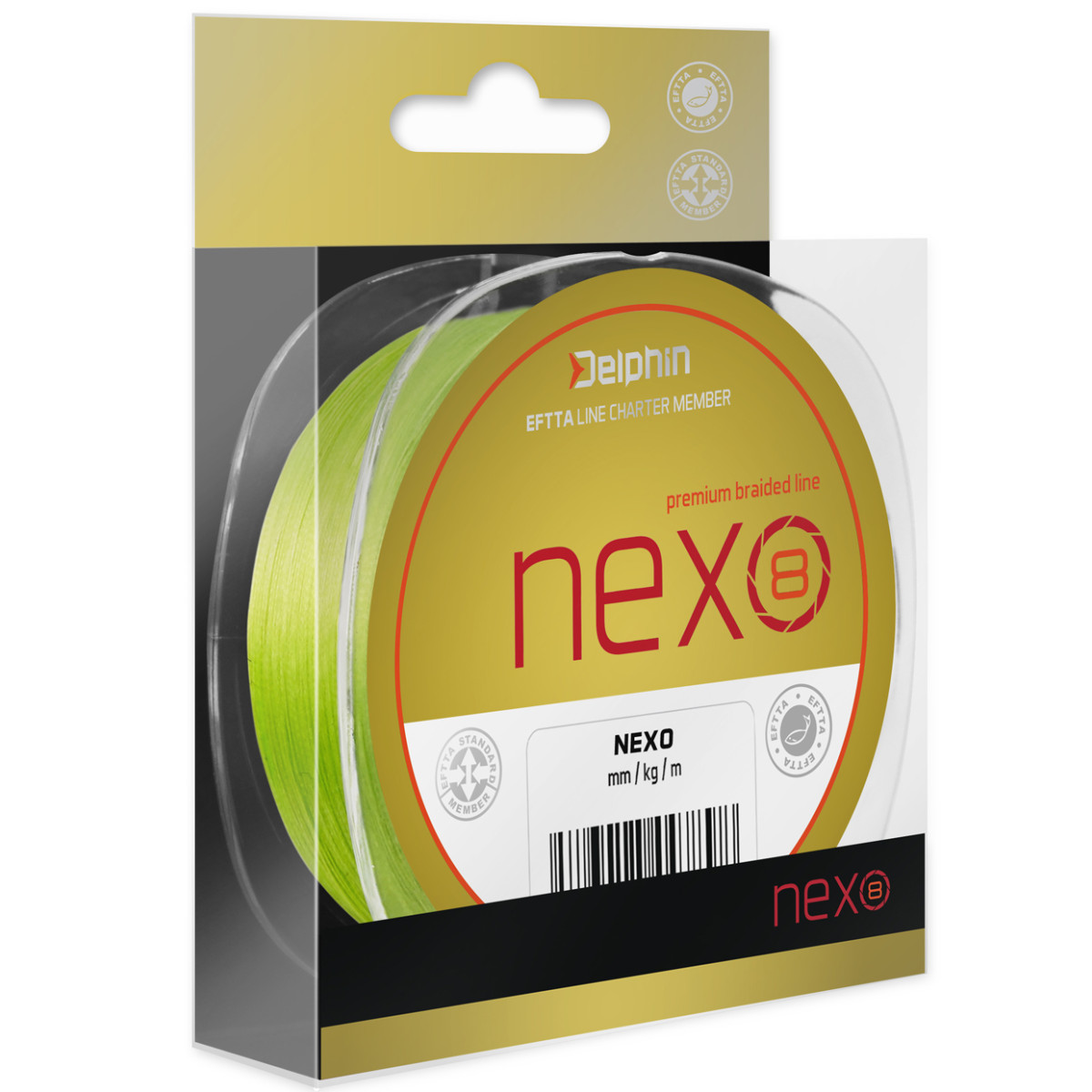 Šňůra DELPHIN Nexo 8 Fluo