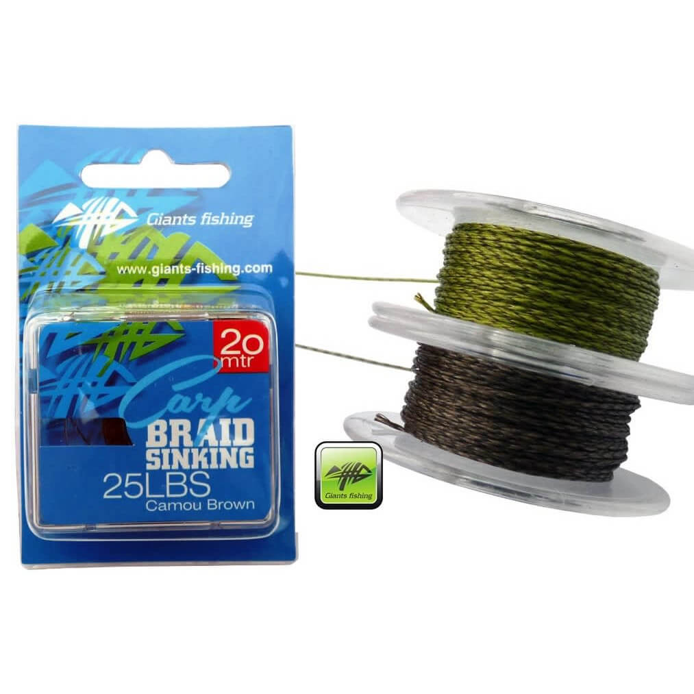 Návazcové šňůrka Carp Braid Sinking Camou