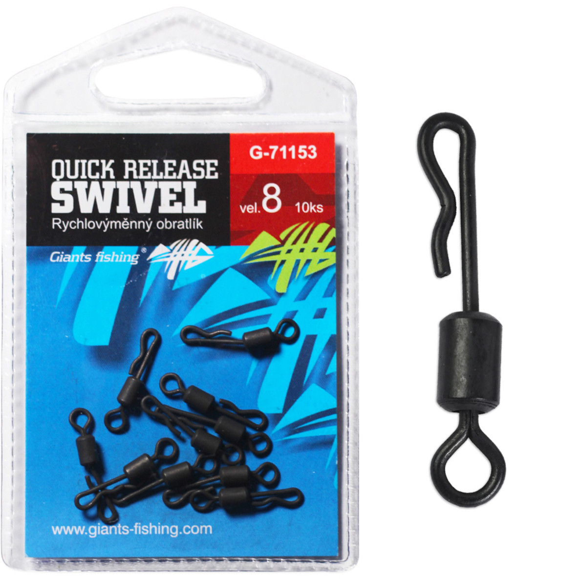 Rýchlovýměnný obratlík GIANTS FISHING Quick Release Swivel