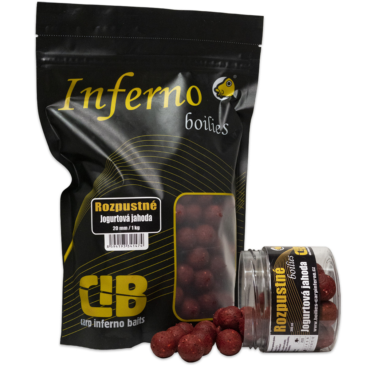 Rozpustné CARP INFERNO Nutra Line Jogurtová jahoda balení 300 ml