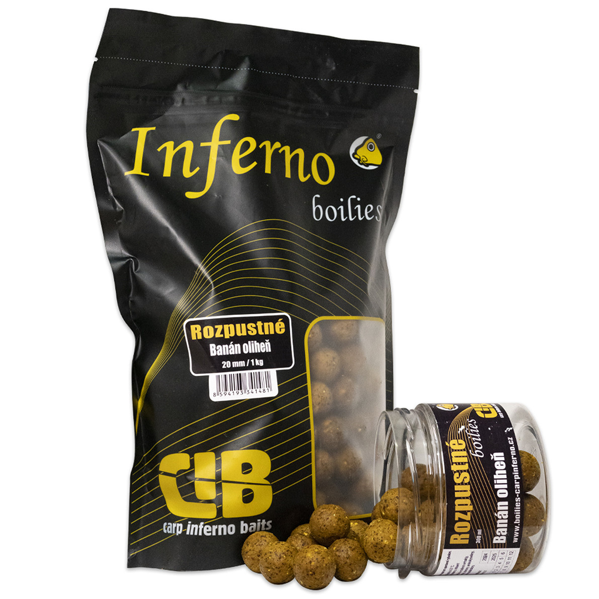 Rozpustné CARP INFERNO Nutra Line Banán/ Olíheň balení 1 kg