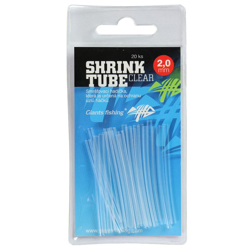 Smršťovací hadičky GIANTS FISHING Shrink Tube Clear průměr 1,6 mm