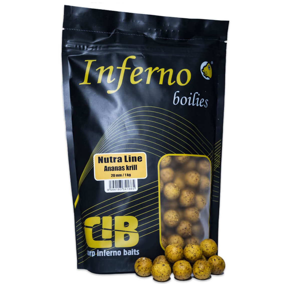 CARP INFERNO Nutra Line Ananas Krill průměr 20 mm, balení 1 kg