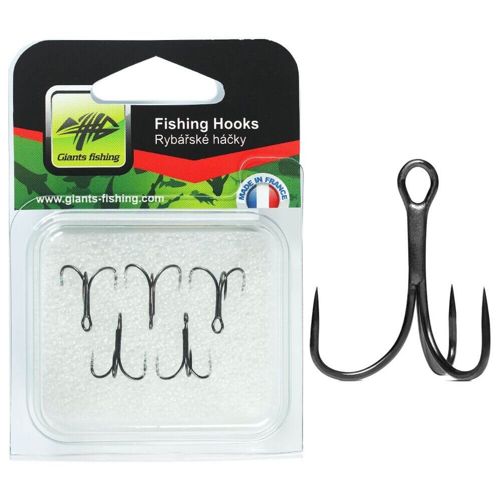 Trojháčky GIANTS FISHING 2X Strong, bez protihrotu vel. 10