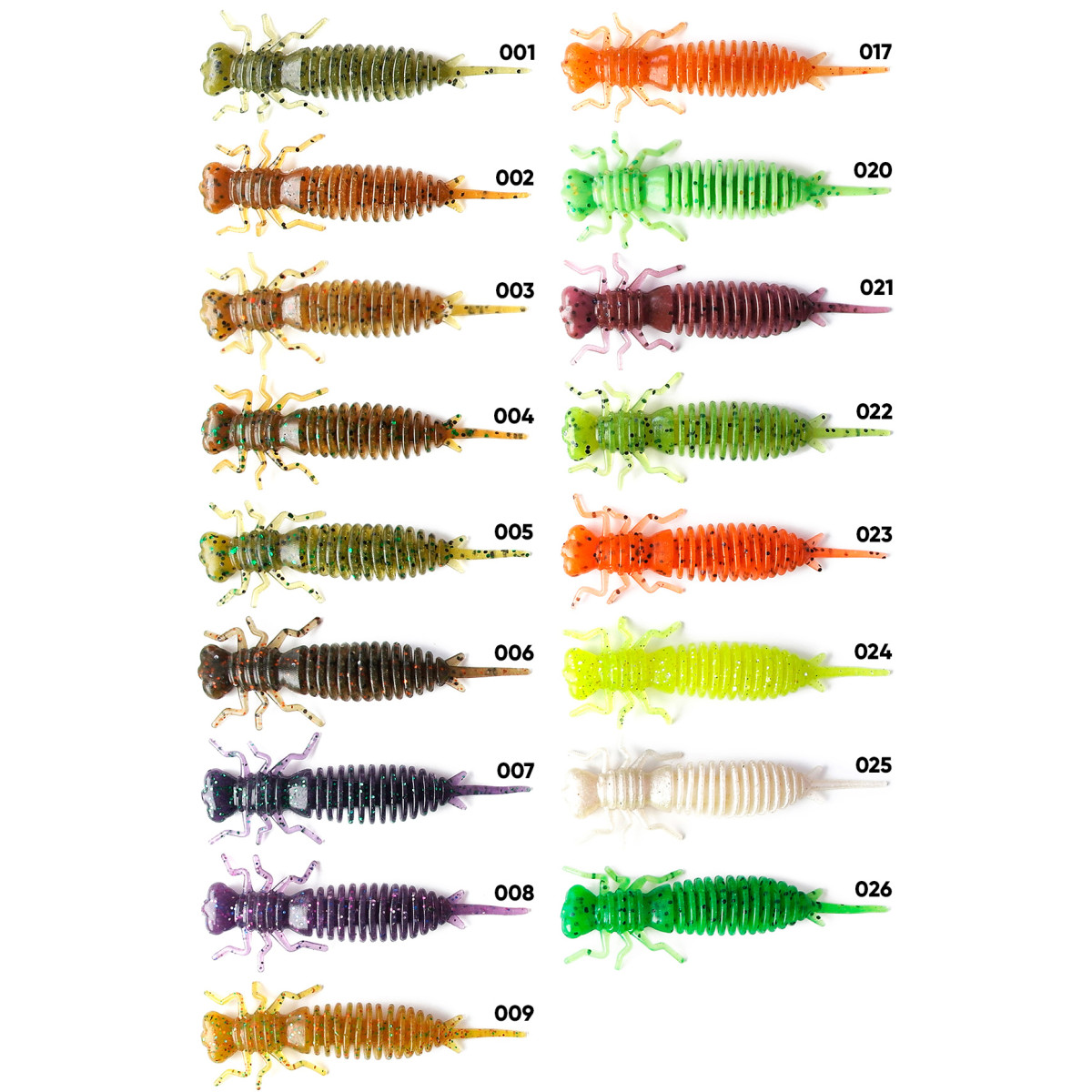 Nástraha FANATIK Larva 3,5"; 8,5 cm, 4 ks barva 025