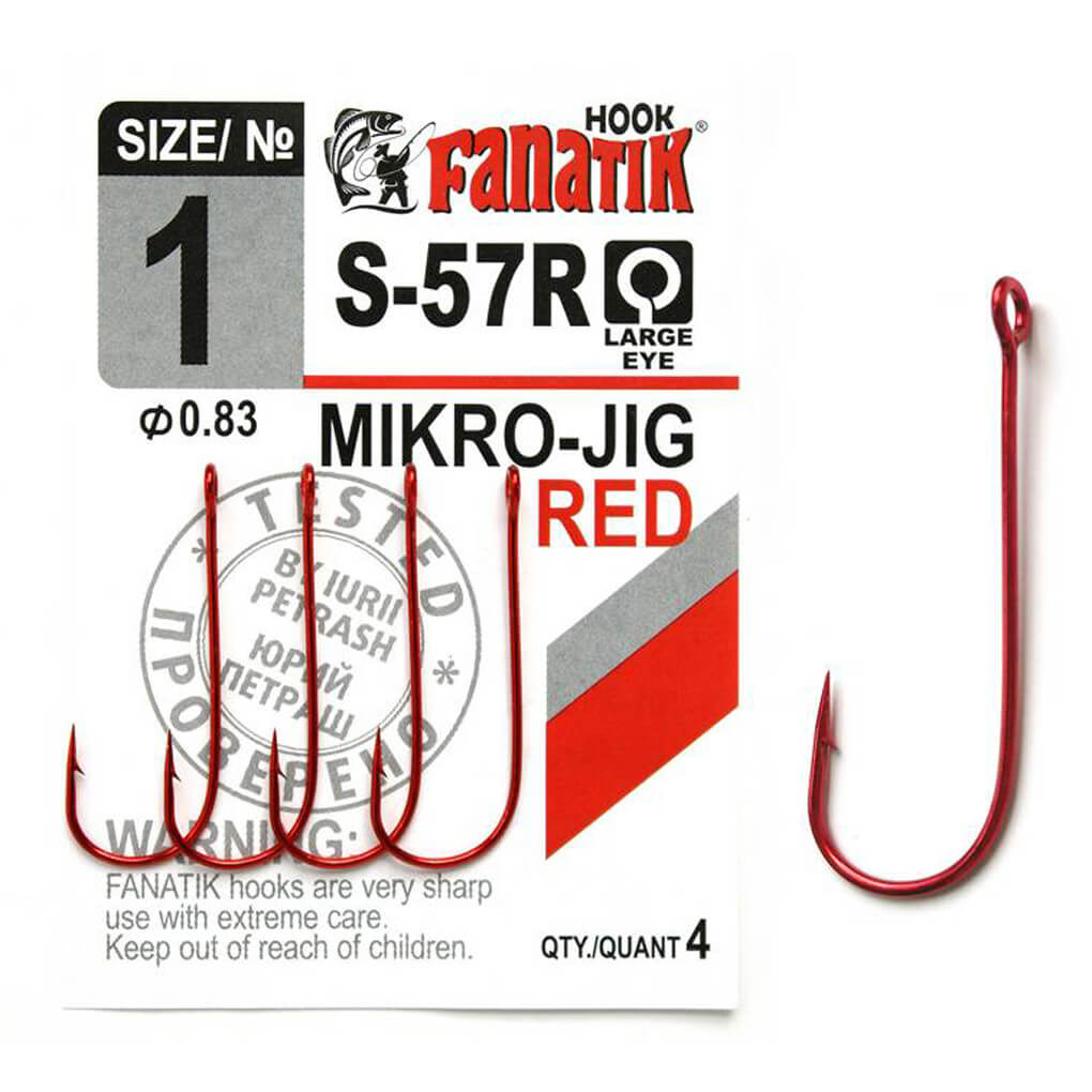 Háčky FANATIK MIKRO-JIG S-57R vel. 10, balení 7 ks