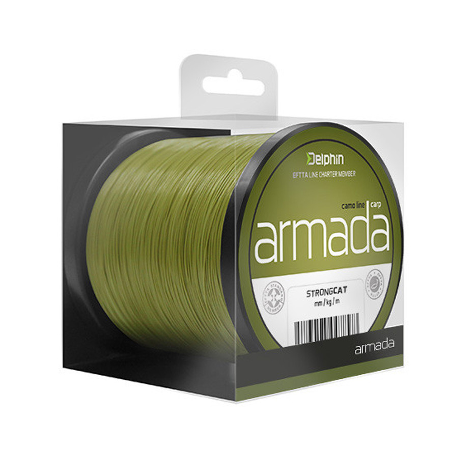 DELPHIN Carp Armada kamufláž průměr 0,25mm/ 9,7lb, balení 300m