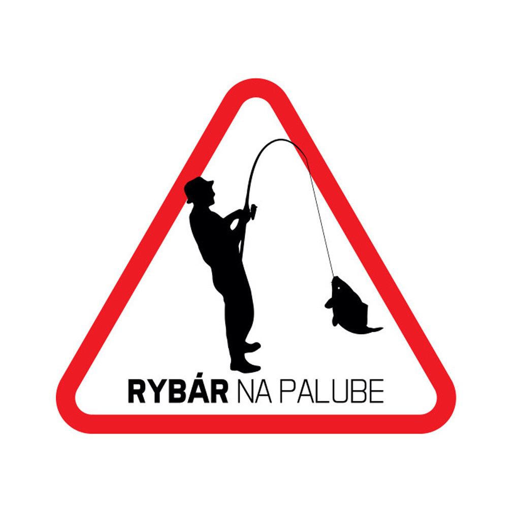 Nálepka Rybář na palubě