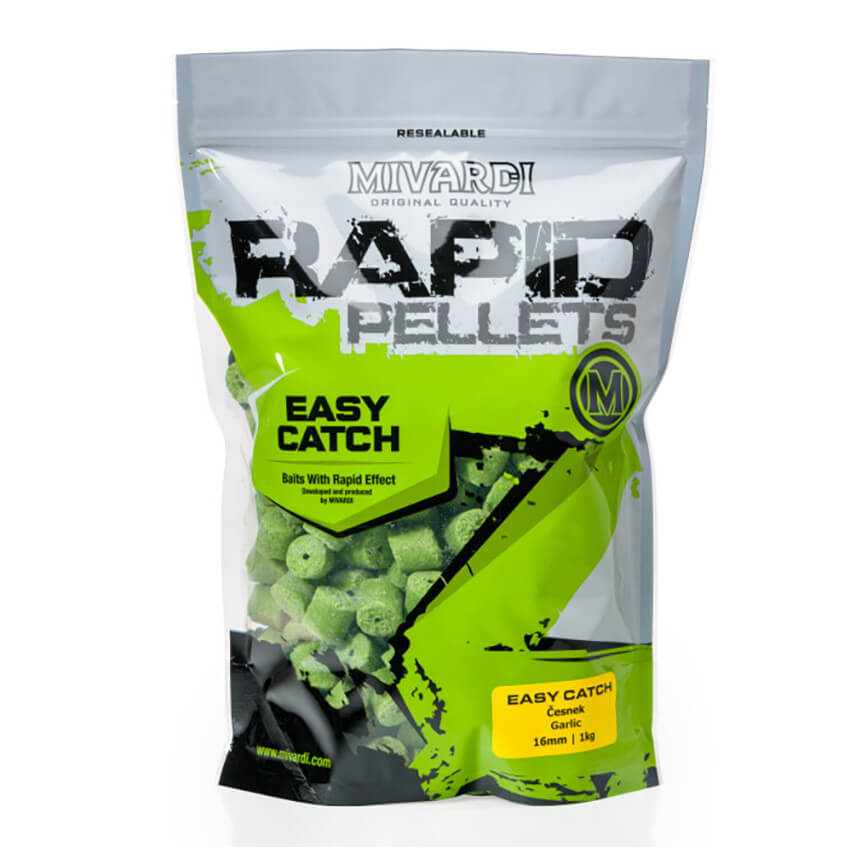 Rapid Pellets Easy Catch Cesnak 5kg, 16mm průměr 12mm, balení 2,50kg