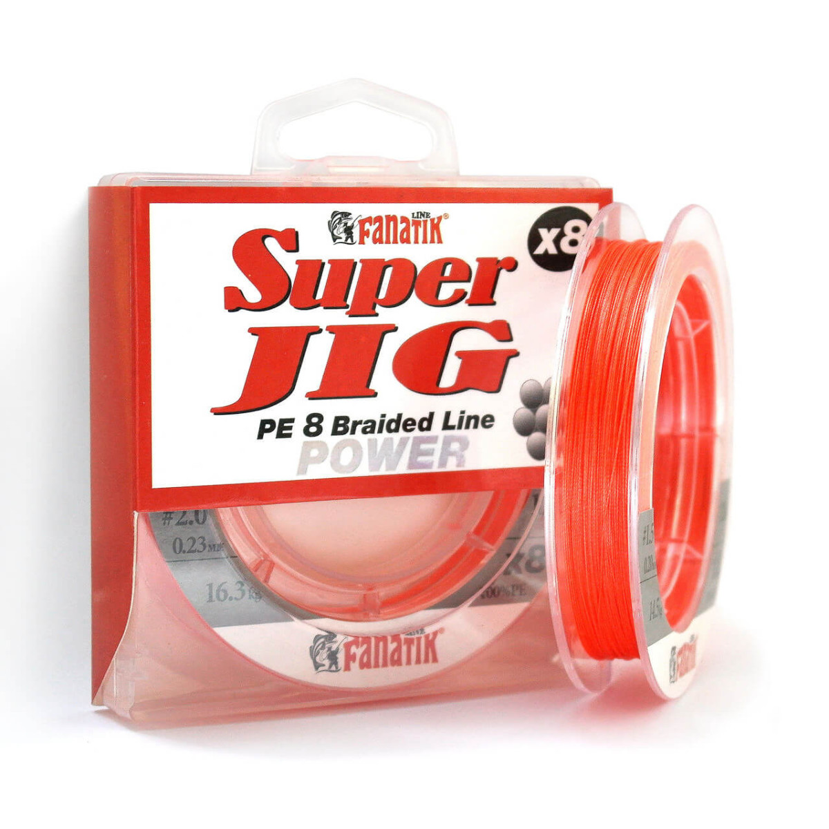 Šňůra FANATIK Super JIG Power x8 průměr 0,10 mm, nosnost 4,8 kg