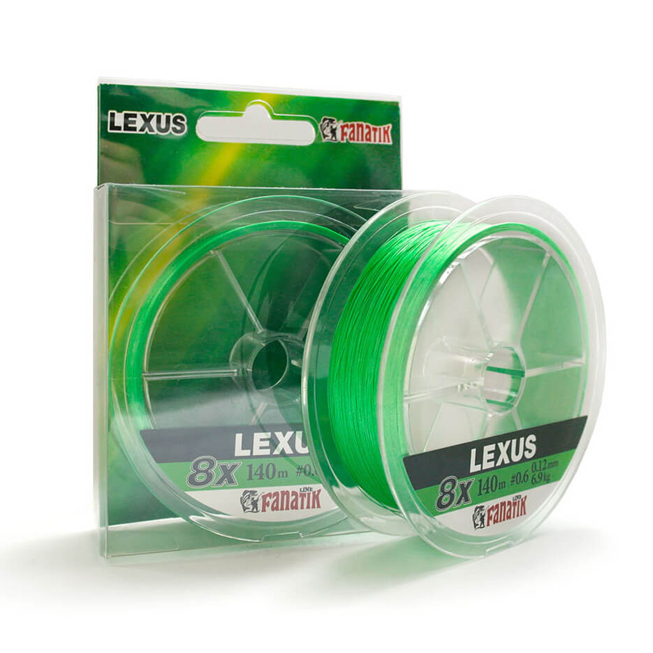 Šňůra FANATIK LEXUS 8x, 140 m průměr 0,12 mm, nosnost 6,9 kg