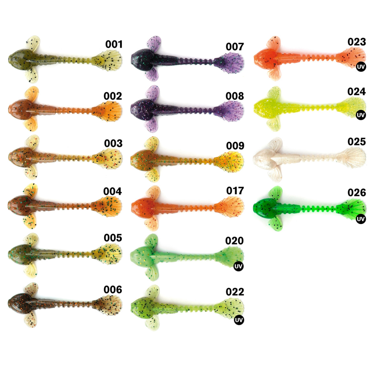 Nástraha FANATIK Goby 8,9 cm, 5 ks barva 001