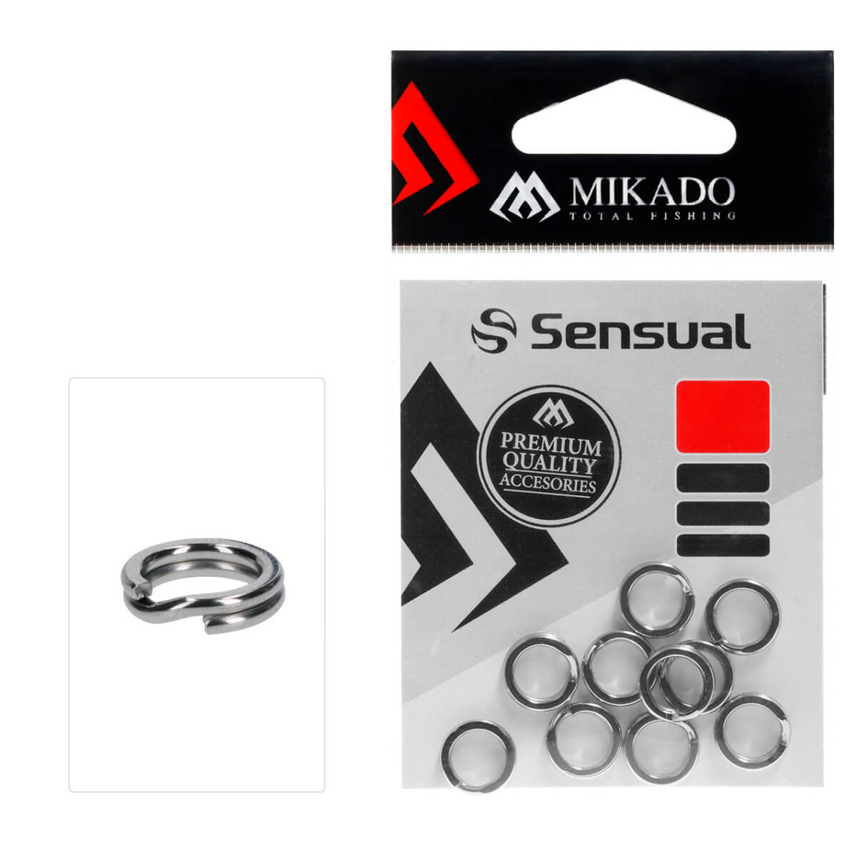 Kroužky MIKADO Sensual na nástrahy průměr 10mm, drát 1mm