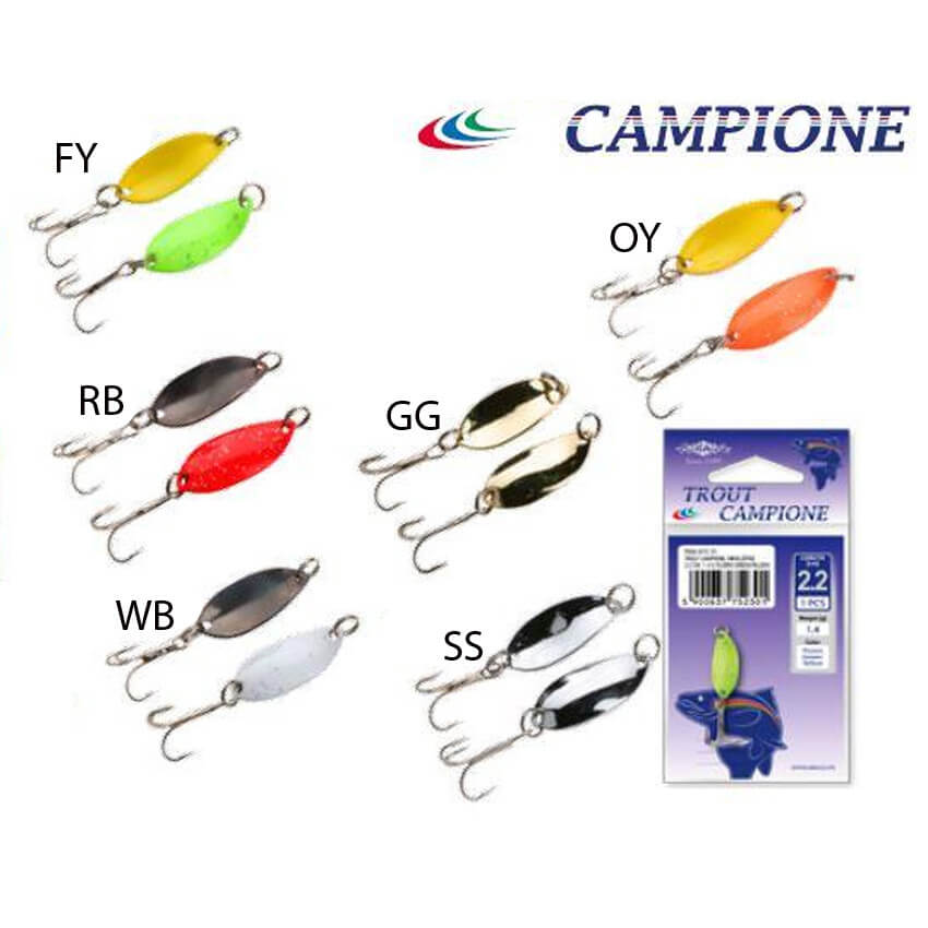 Plandavka MIKADO Spoon Trout Campione Mini 2,2cm barva SS