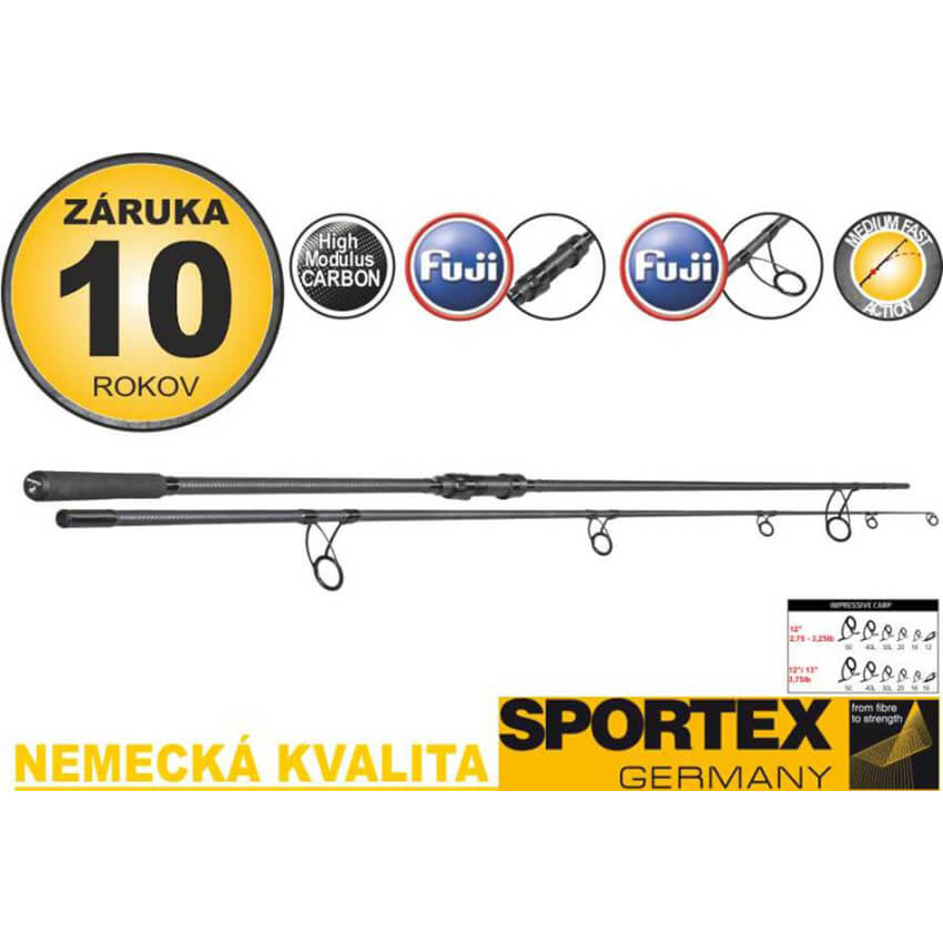 Prut SPORTEX Impressive Carp délka 3,66 m, zátěž 3,00 lb