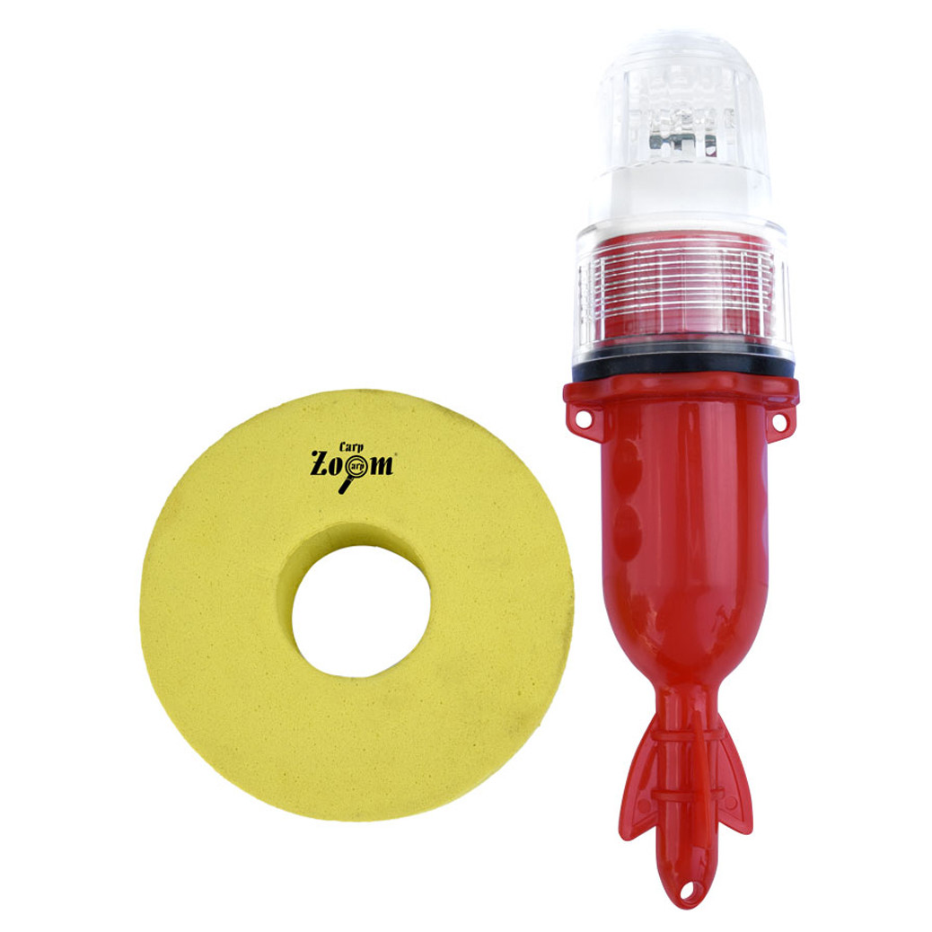 Svítící bójka CARPZOOM s LED světlem červená