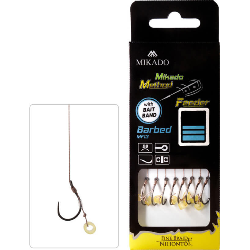 Návazec MIKADO Method Feeder Rig s gumičkou vel. 6, průměr 0,16 mm