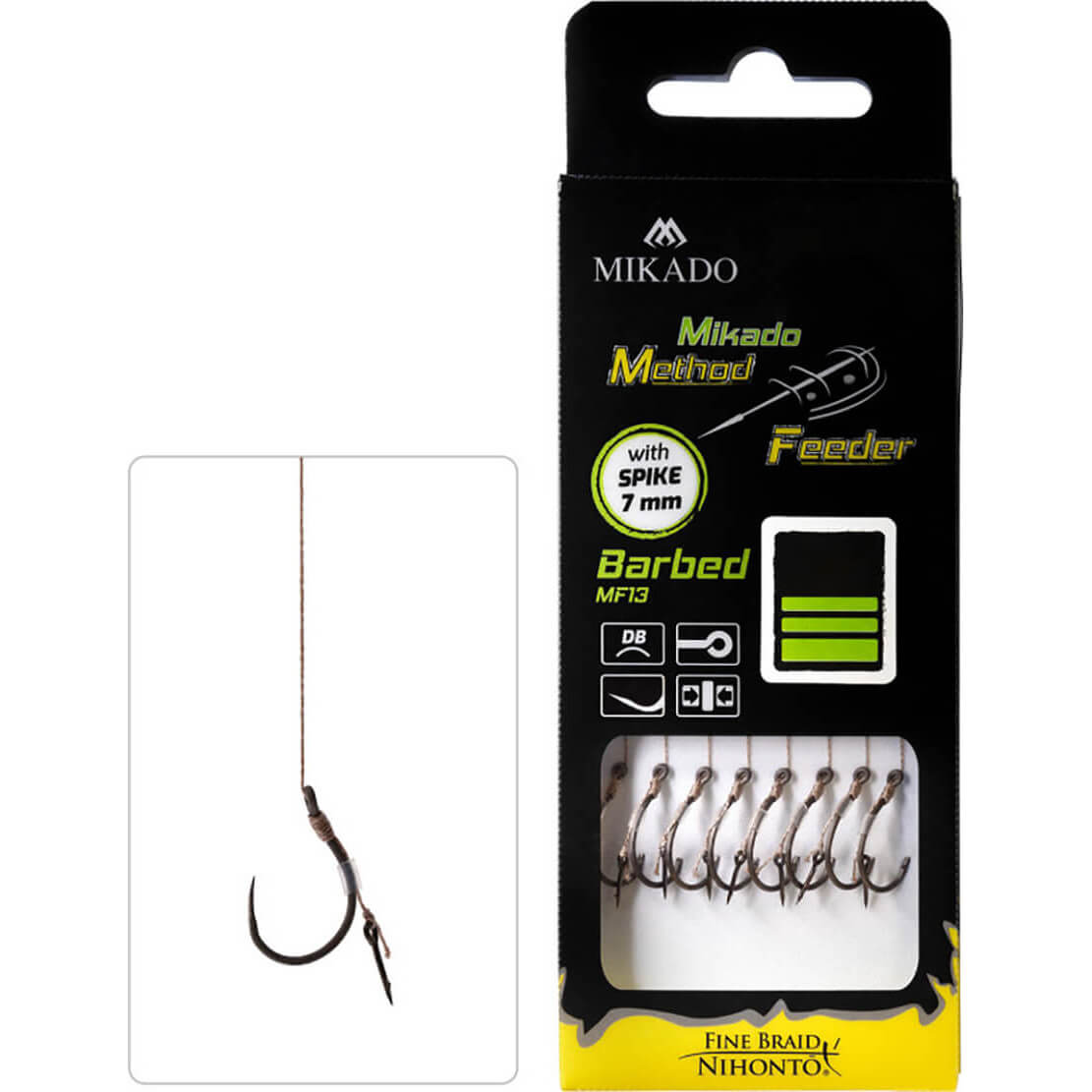 Návazec MIKADO Method Feeder Rig s trnem vel. 12, průměr 0,12 mm