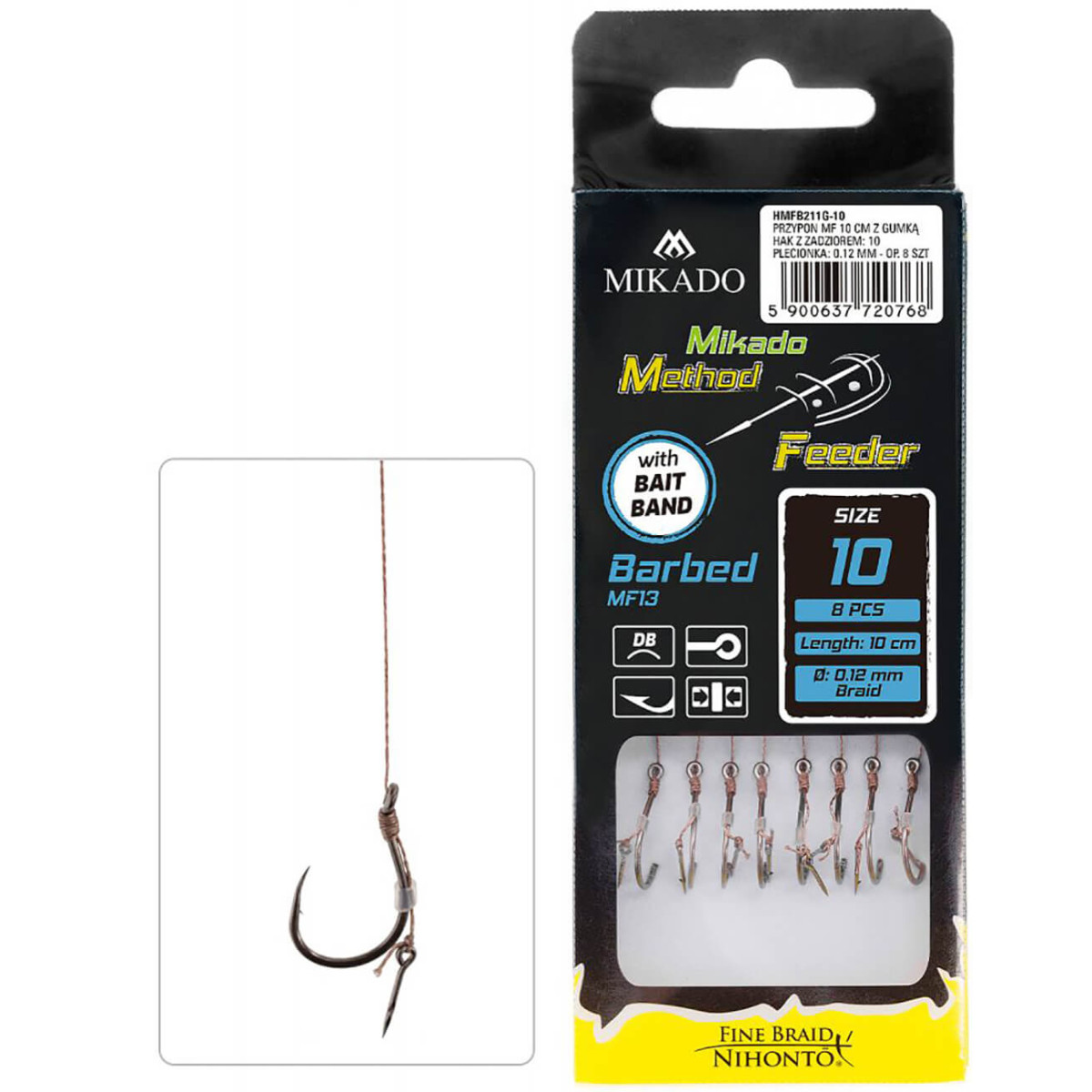 Návazec MIKADO Method Feeder Rig s trnem vel. 6, průměr 0,16 mm