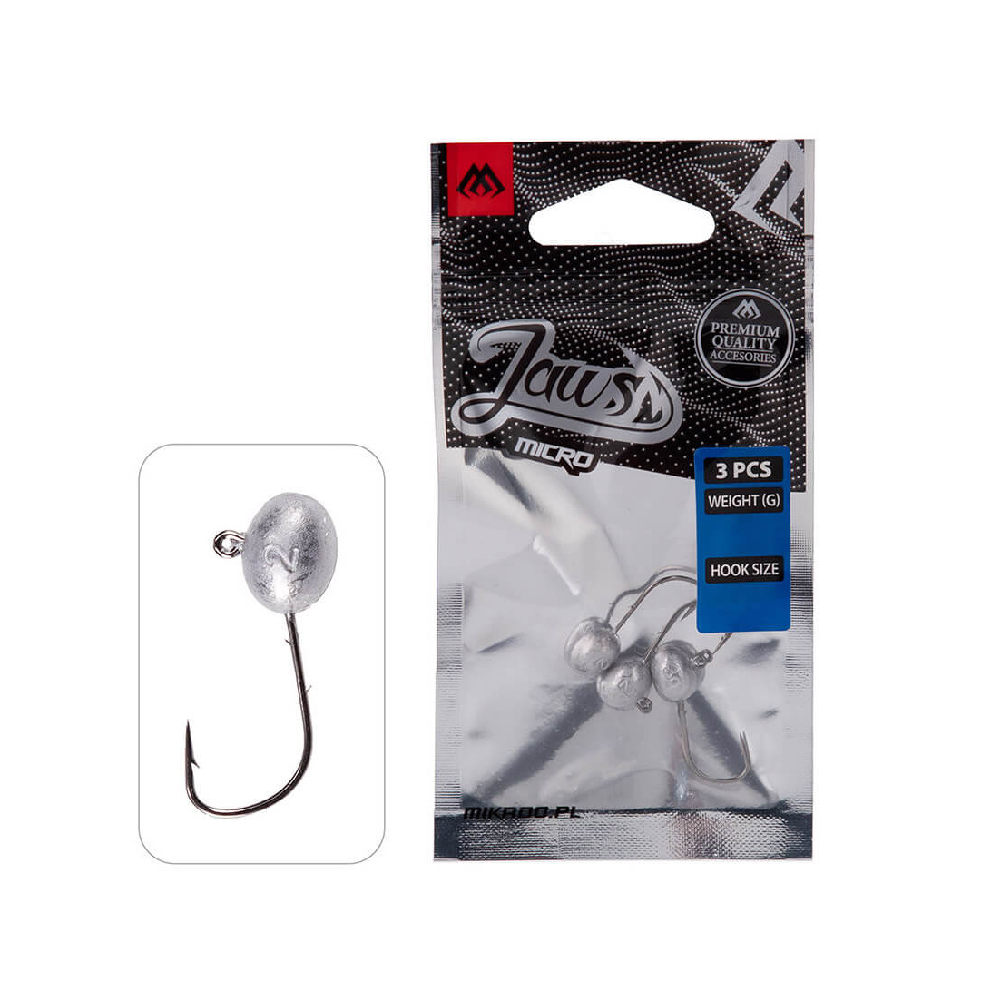 Jig MIKADO Jaws Micro, 3 ks vel. 1, hmotnost 5 g