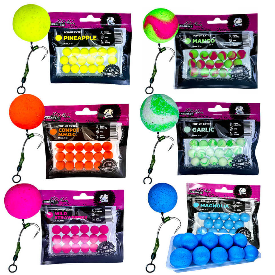 LK BAITS Pop Up Extra Magnolia, průměr 14 mm, balení 18 ks