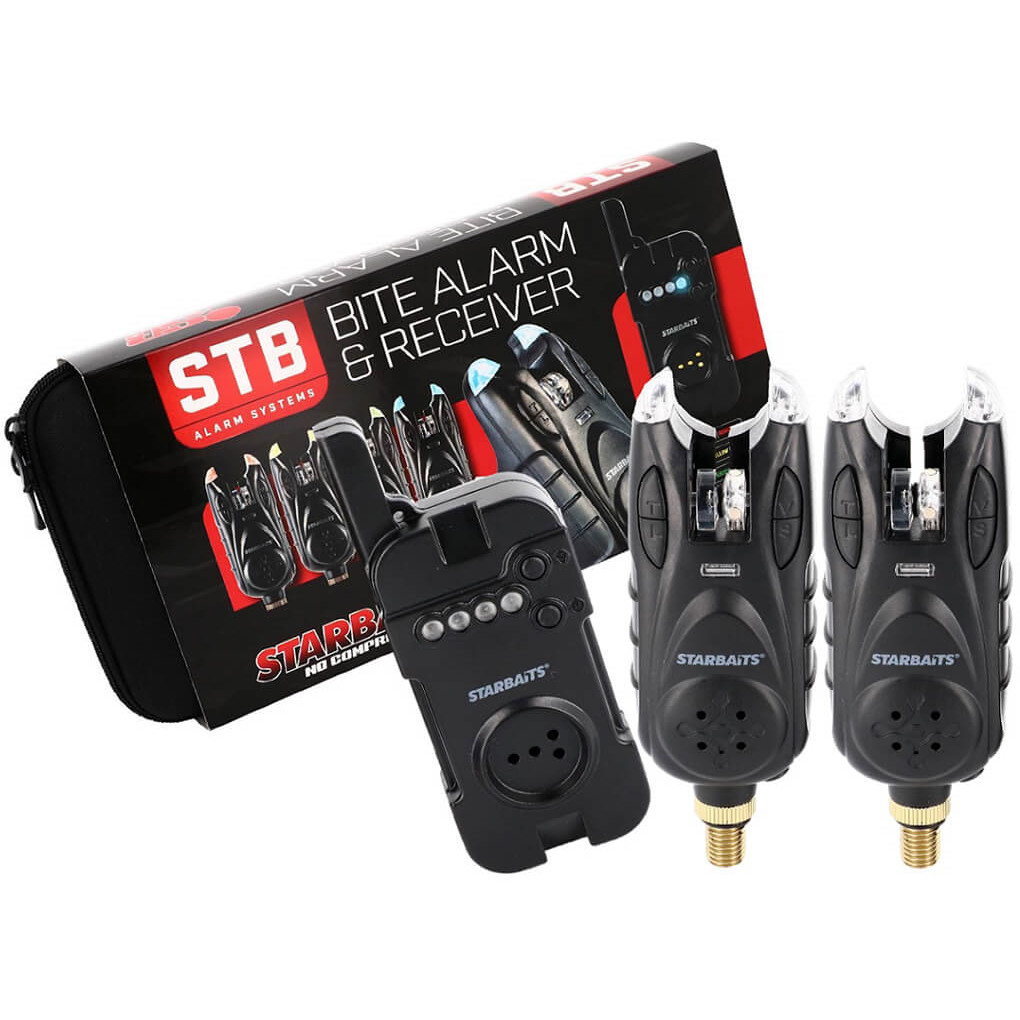 Sada 2 signalizátorů STARBAITS STB Bite s příposlechem
