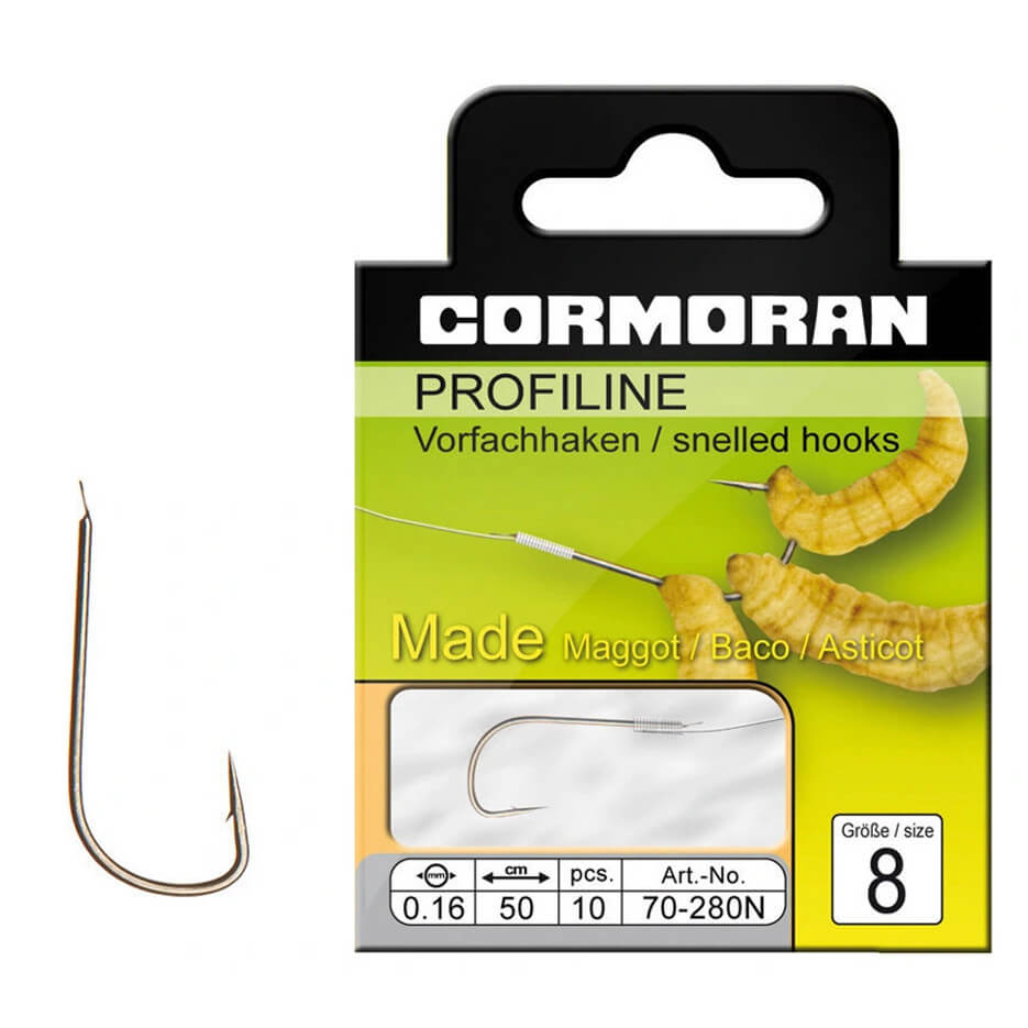 Naviazané háčiky Profiline Nickel Maggot Hook č. 14 vel. 14, průměr 0,12 mm
