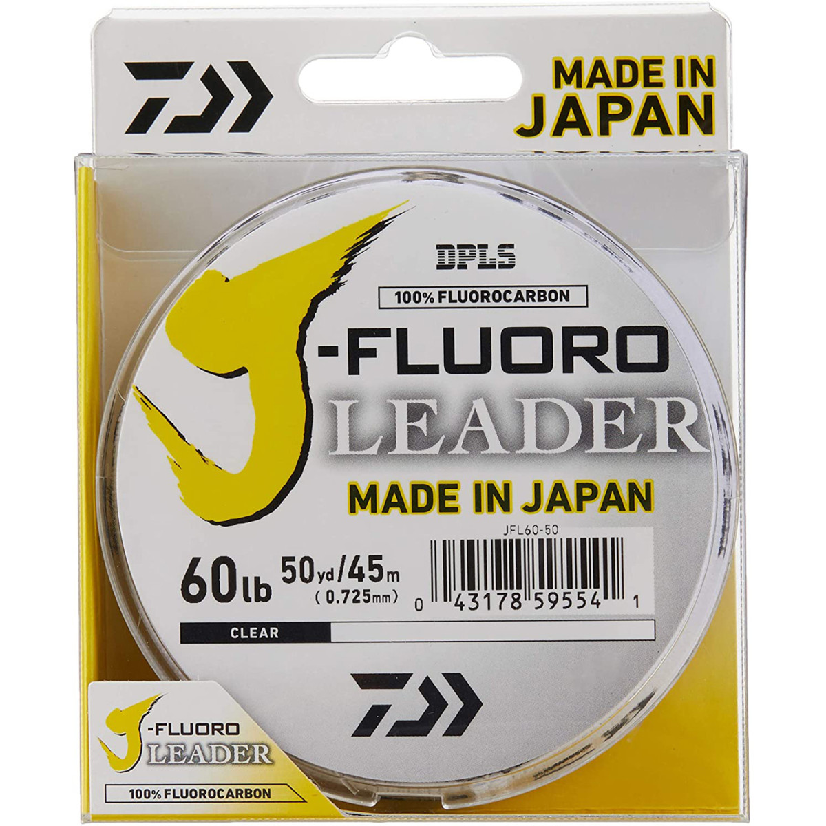 DAIWA J-Fluorocarbon Leader průměr 0,218 mm, nosnost 3,4 kg/ 6 lb, balení 100 m