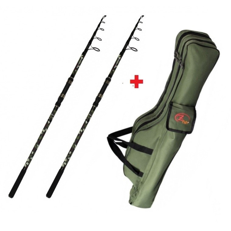 2x prut ZFISH Combo Kingstone Tele + pouzdro