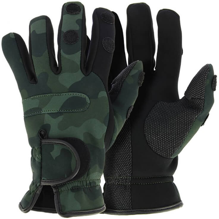 Rukavice NGT Neoprén Camo Gloves vel. L